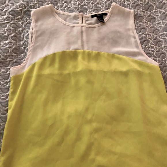 Size Small FOREVER 21 colorblock blouse - Picture 1 of 5